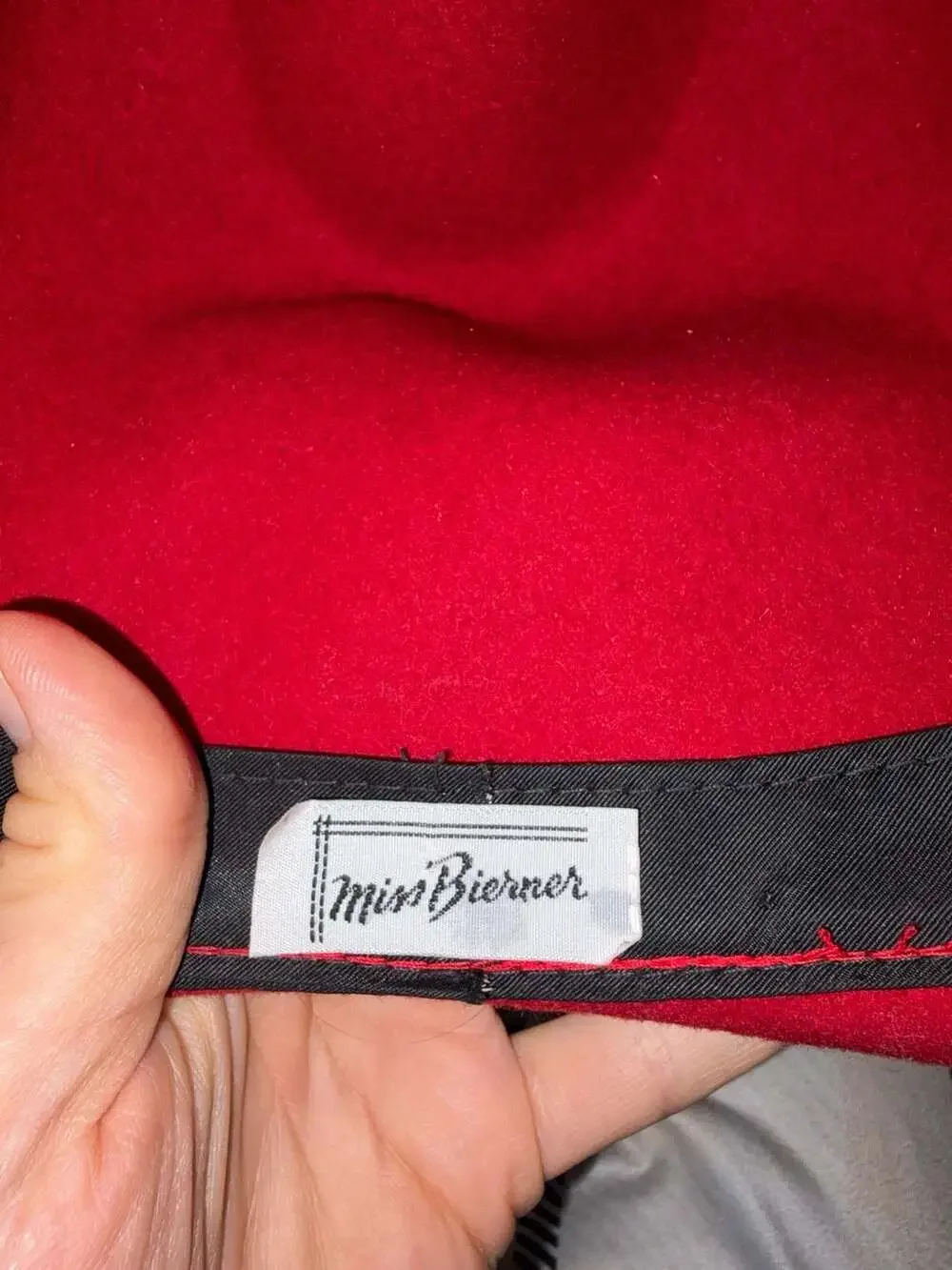 Michael Howard Wool Fedora Hat Red